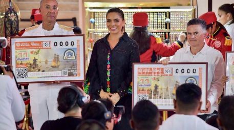 El sorteo fue dedicado a la Armada de México, a sus 200 años de servicio y a la consolidación de la independencia en el mar. ESPECIAL/Gobierno de México