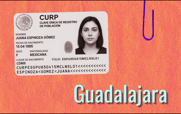 El trámite de la CURP Biométrica, será voluntario y totalmente gratuito en toda Guadalajara. ESPECIAL