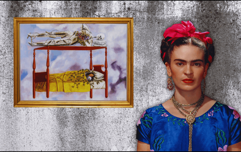 El particular cuadro de Frida Kahlo fue pintado en 1940 y estuvo en manos de un coleccionista privado. EFE / ARCHIVO / ESPECIAL