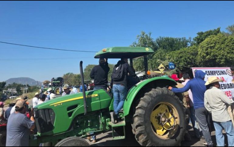 Los bloqueos corresponden a la manifestación de transportistas y campesinos. ESPECIAL
