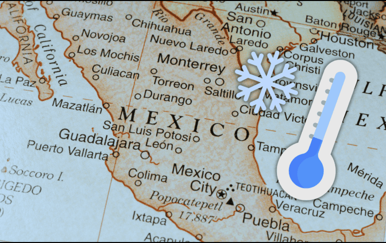 El frente frío núm. 16 será reforzado por una masa de aire polar proveniente del noroeste de Canadá, por lo que se desplazará lentamente sobre el noreste y oriente del territorio nacional. ESPECIAL / CANVA