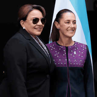 Sheinbaum recibe a Presidenta de Honduras en Palacio Nacional