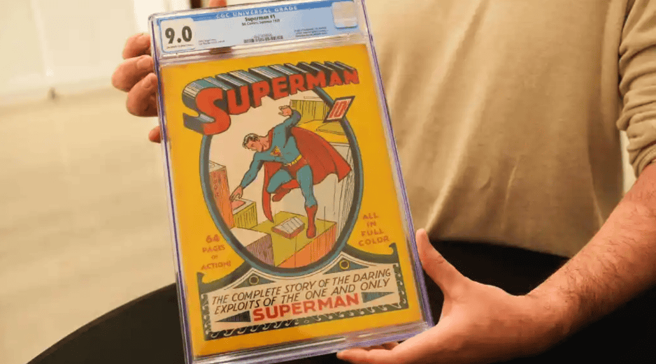 Este es el cómic número 1 de Superman que fue subastado en Texas. AP/ESPECIAL