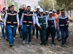 De manera paralela, el recorrido incluyó la supervisión de los trabajos en la avenida Adolf B. Horn, donde el municipio y el estado realizan una intervención conjunta que incluye un nuevo colector pluvial de 18 pulgadas. CORTESÍA