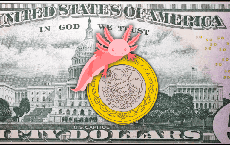 Hoy, la mejor opción en la compra del dólar —en este momento de la mañana (a las 07:50 horas)— es en Banamex; y la venta, en BBVA Bancomer. ESPECIAL / CANVA