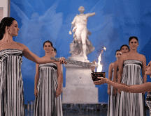 La ceremonia del encendido de la llama de los Juegos Olímpicos de Invierno 2026 en Olimpia, Grecia, el miercoles 26 de noviembre de 2025. AP / Thanassis Stavrakis