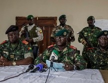 El general de brigada Denis N'Canha (C), jefe de la oficina militar de la presidencia de Guinea-Bisáu. AFP / P. Meinhardt
