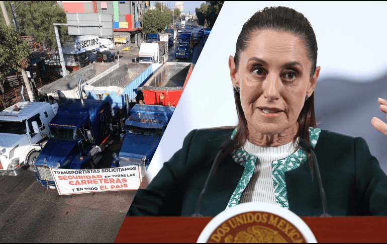 La Presidenta, ante los bloqueos que mantienen transportistas y campesinos, sostuvo que es necesario priorizar demandas legítimas y evitar presiones políticas. EFE / M. Guzmán / SUN / ARCHIVO