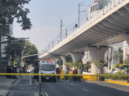 El hombre, de aproximadamente 35 años, fue resguardado alrededor de las 13:00 horas por los elementos de seguridad. EL INFORMADOR/J. Velásquez