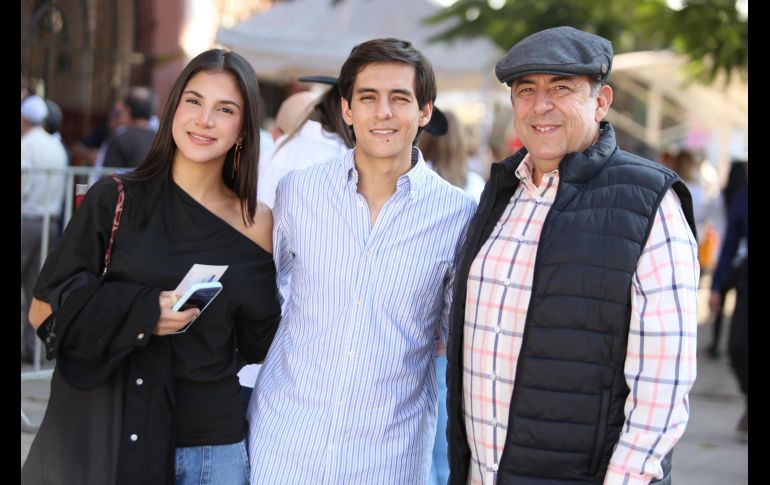 Karina Cuéllar, Carlos Fernández y Eduardo Fernández. GENTE BIEN JALISCO / C. Jimeno