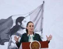 Sheinbaum subrayó que el posible proceso legal contra Rocha Cantú no debe mezclarse con la reciente participación de Fátima Bosch en Miss Universo. EFE/M. Guzmán