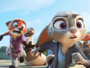 Nick Wilde y Judy Hoops, protagonistas de la cinta en una escena de "Zootopia 2". Disney/AP