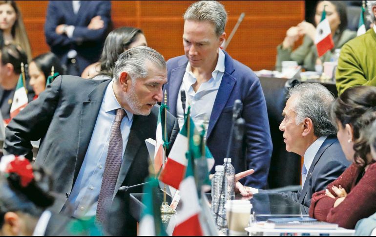 Adán Augusto López dejó de tener reuniones semanales con la Presidenta. AFP