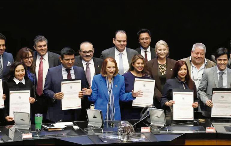 Los nuevos magistrados se harán cargo de las Salas Regionales del Tribunal Federal de Justicia Alternativa, por los próximos 10 años. EL UNIVERSAL