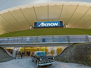 Vista exterior del estadio Akron en Zapopan, sede de partidos del Mundial 2026 y eventos deportivos locales. EL INFORMADOR/A. Navarro