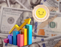 La apreciación del peso ocurrió a la par del debilitamiento del dólar, que perdió 0.09 % de acuerdo con el índice ponderado. CANVA