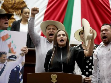 Grecia Quiroz también solicito al IMPI el registro de marca y logotipo de "Movimiento Independiente del Sombrero", nombre del movimiento que fundó su esposo Carlos Manzo. ESPECIAL/Facebook @Grecia Quiroz