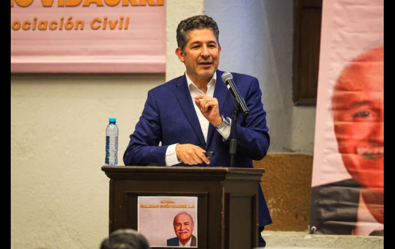 El secretario de Educación durante su participación en la Cátedra Guillermo Cosío Vidaurri presentó ante los asistentes los detalles del programa de Formación del Carácter. EL INFORMADOR/J.ACOSTA