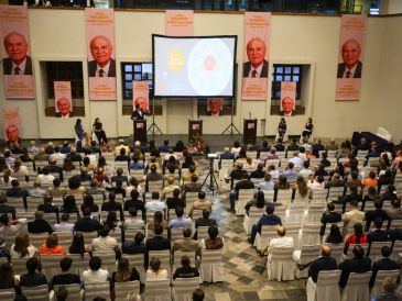 El secretario de Educación durante su participación en la Cátedra Guillermo Cosío Vidaurri presentó ante los asistentes los detalles del programa de Formación del Carácter. EL INFORMADOR/J.ACOSTA
