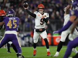 Burrow apareció por primera vez desde la semana 2 y le dio a los Bengals un triunfo valioso. AP/S. Scarbrough