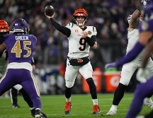 Burrow apareció por primera vez desde la semana 2 y le dio a los Bengals un triunfo valioso. AP/S. Scarbrough