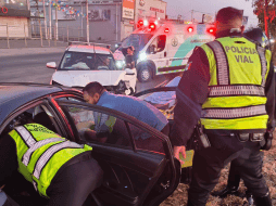 La Comisaría de la Policía Vial Jalisco decidió suspender el contraflujo en avenida López Mateos ante un choque vehicular que se presentó en la vialidad. ESPECIAL