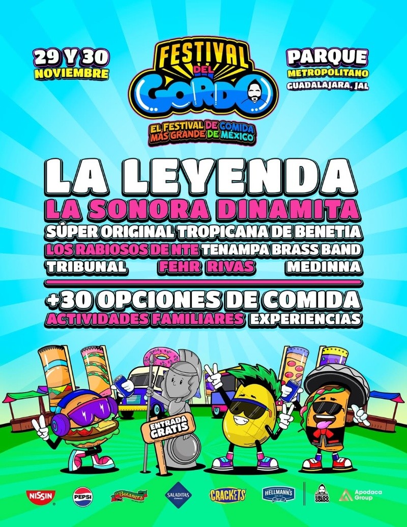 El Festival del Gordo llega con sabores, música y un ambiente festivo. INSTAGRAM/@festivaldelgordo