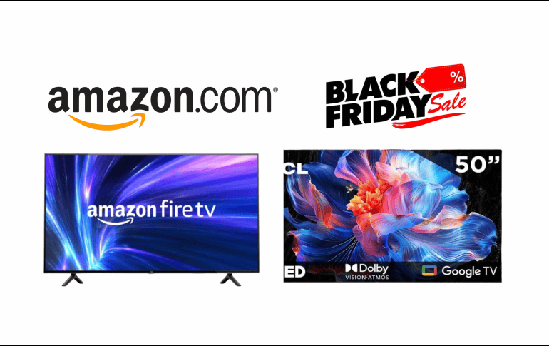 Conoce las marcas de pantallas disponibles y sus características en las ofertas que Amazon presenta este Black Friday. ESPECIAL / AMAZON