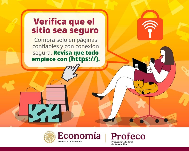 A medida que más comercios se unen al Black Friday, los consumidores deben verificar la confiabilidad de cada uno. &nbsp;X/@Profeco&nbsp;
