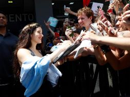 Este viernes, la española asistió al canal de streaming Luzu, en el barrio porteño de Palermo. EFE/STR