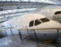 Fotografía de avión de la familia Airbus A320. EFE/Frederic Scheiber