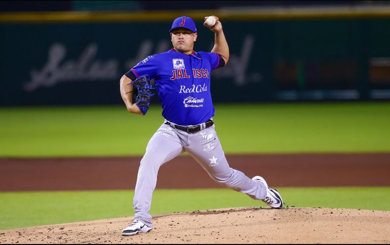 El gran antagonista para Jalisco fue Manny Bañuelos, quien tuvo una salida para el olvido al permitir nueve anotaciones bajo su brazo. CORTESÍA/ CHARROS DE JALISCO.