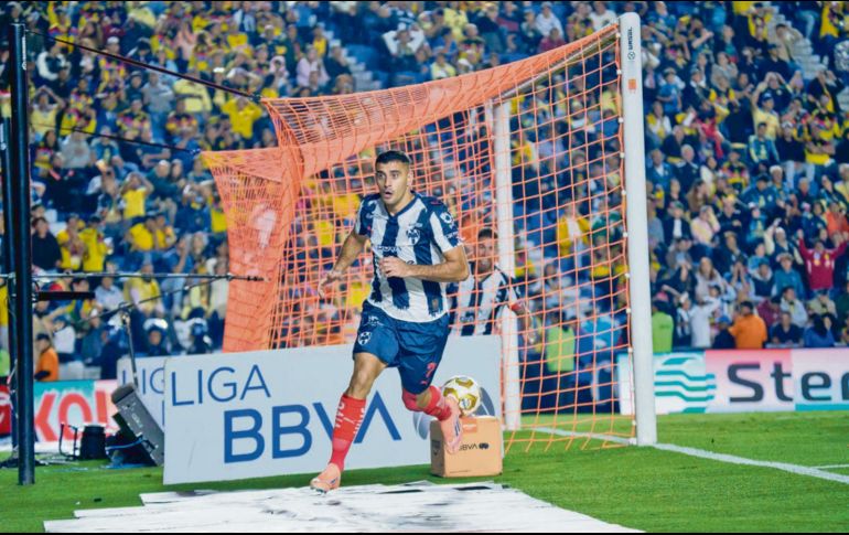 Germán Berterame remató de cabeza dentro del área ganando las espaldas de los defensas azulcremas y puso el del descuento para los regios, asegurando el pase de Monterrey a Semifinales pese a la derrota 2-1 ante América. IMAGO7