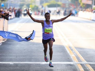 La categoría varonil estuvo marcada por un dominio contundente de los kenianos. El triunfo fue para Sammy Kigen Korir. EL INFORMADOR/J. Acosta