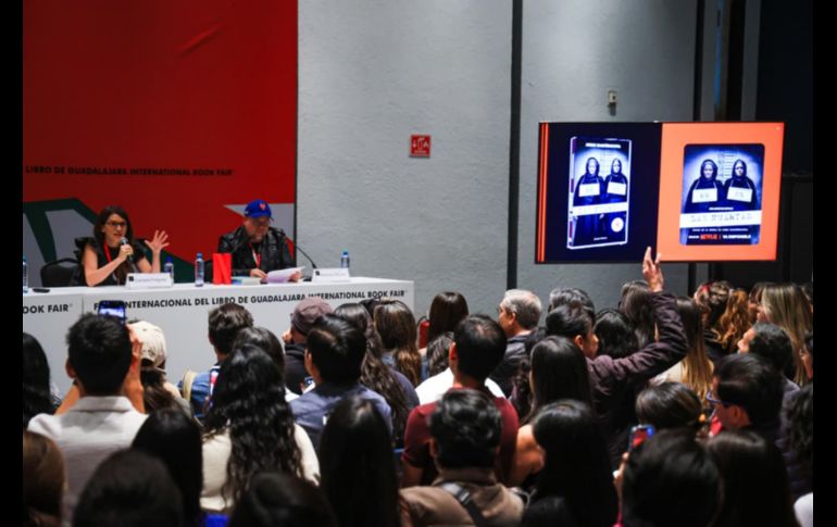 Sobre el escenario estaban Luis Estrada —director que ha construido una filmografía crítica y feroz sobre el país—, Alfonso Herrera, protagonista de 