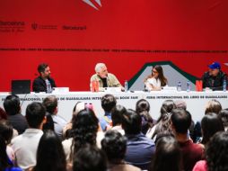 Sobre el escenario estaban Luis Estrada —director que ha construido una filmografía crítica y feroz sobre el país—, Alfonso Herrera, protagonista de 