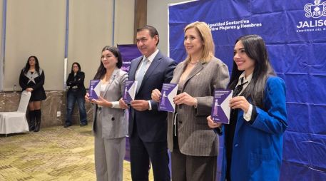 Esta mañana presentaron los Lineamientos para la Promoción y Difusión de Contenidos Libres de Estereotipos de Género, Revictimización y Lenguaje Sexista. EL INFORMADOR / J. VELAZCO