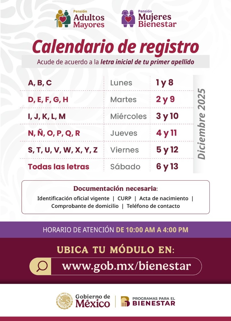 SECRETARÍA DEL BIENESTAR  