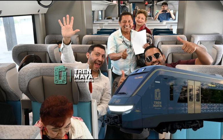 Esta es la cantidad de personas que ha podido transportar el Tren Maya en un solo día. ESPECIAL / Tren Maya