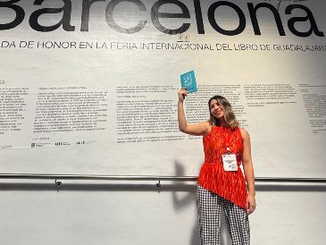 González de Mendoza señaló que el libro la llevó a enfrentar etapas personales relacionadas con el oficio creativo. EL INFORMADOR/ H. NAVARRO.