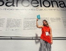 González de Mendoza señaló que el libro la llevó a enfrentar etapas personales relacionadas con el oficio creativo. EL INFORMADOR/ H. NAVARRO.