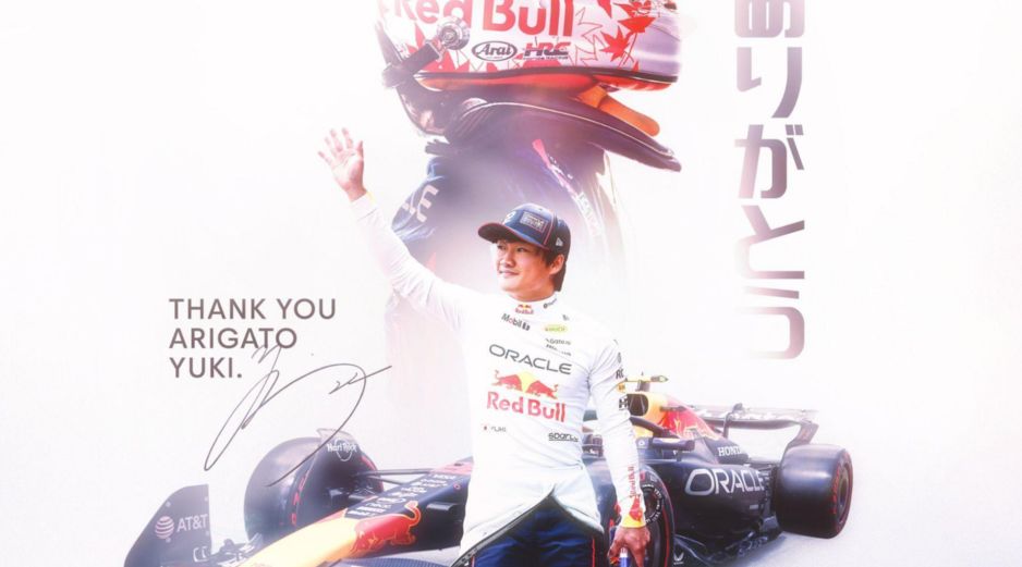 Para Tsunoda, la decisión llega después de un año complicado en el que no logró consolidarse en Red Bull. X/ @redbullracing.