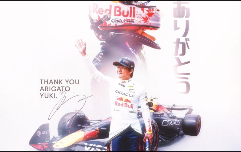 Para Tsunoda, la decisión llega después de un año complicado en el que no logró consolidarse en Red Bull. X/ @redbullracing.