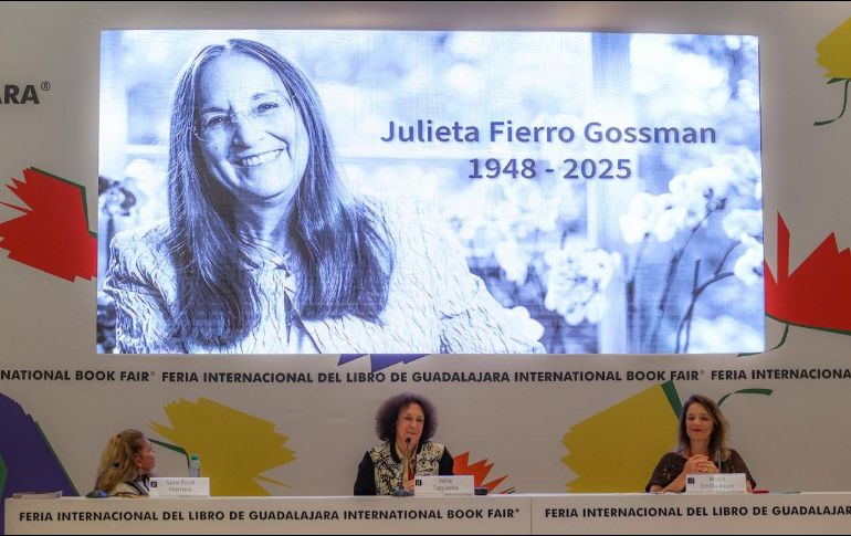 El homenaje en la FIL recordó a Julieta Fierro con emotivas intervenciones de Julia Tagüeña, Sara Poot Herrera y María Emilia Beyer. EL INFORMADOR/ A. NAVARRO.
