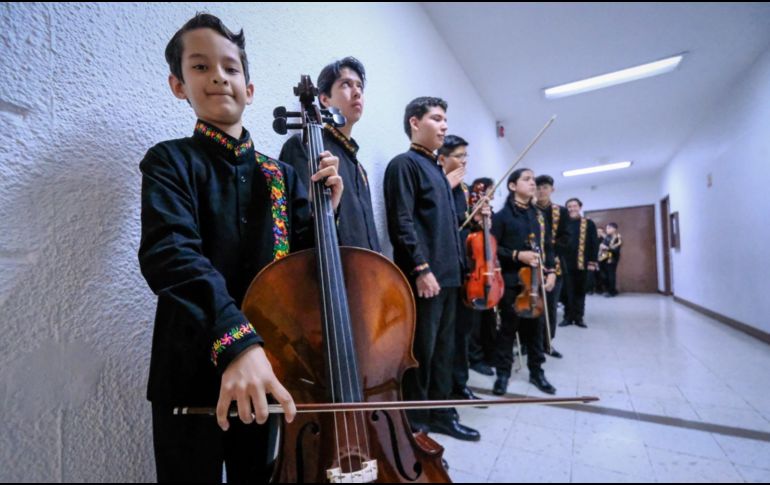 La agrupación surge del programa ECOS, Música para la Paz, impulsado por la Secretaría de Cultura de Jalisco, que busca fortalecer la formación musical y comunitaria de las juventudes. CORTESÍA