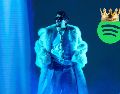 Con 19 mil 800 millones de reproducciones, Bad Bunny vuelve a ser el artista más escuchado en Spotify. AP / ARCHIVO