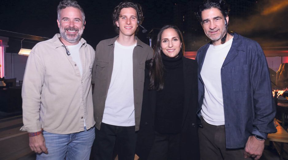 Chema Martínez Gallardo, Robe Grill, Ezbaide Baruqui y Andrés Morales. GENTE BIEN JALISCO / Celebración del legado de Lexus y su cuarto aniversario en Guadalajara