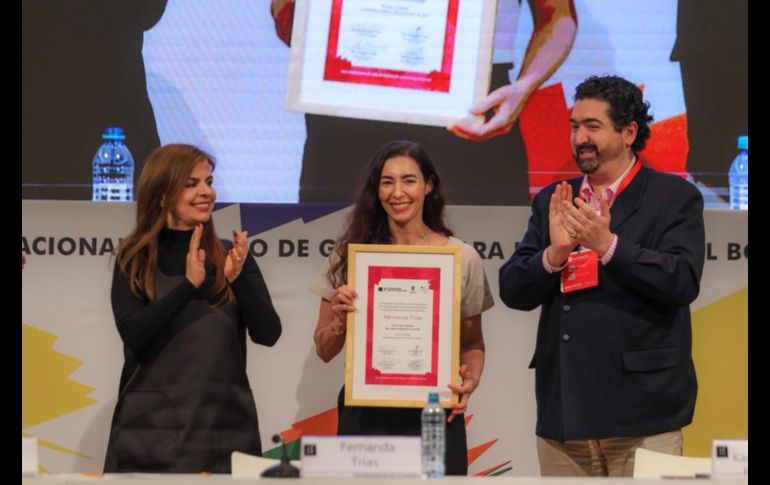 En un discurso amplio, Trías agradeció a colegas, agentes, editores y a su familia por acompañarla durante el proceso creativo y editorial del libro. EL INFORMADOR / A. Navarro