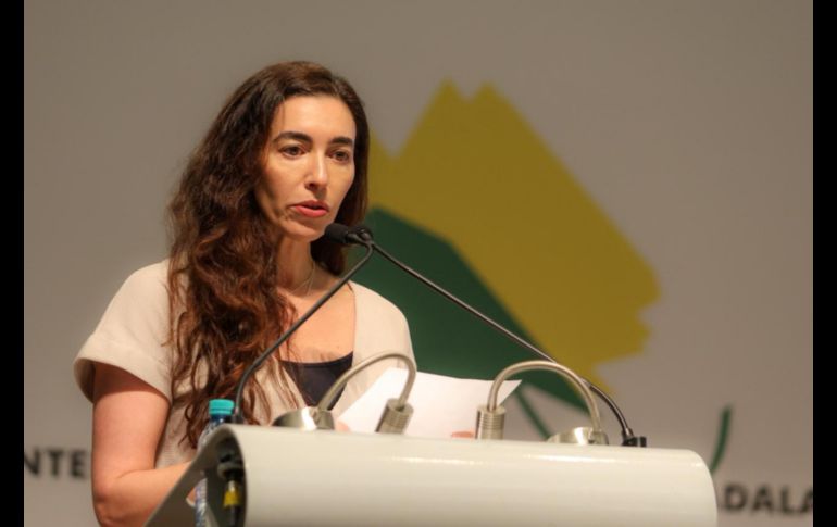 En un discurso amplio, Trías agradeció a colegas, agentes, editores y a su familia por acompañarla durante el proceso creativo y editorial del libro. EL INFORMADOR / A. Navarro