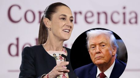 Sheinbaum detalló que pasarán la noche en un hotel de Washington y por la mañana se dirigirán al Kennedy Center donde se realizará el sorteo de la FIFA. EFE / J. MÉNDEZ / W. OLIVER